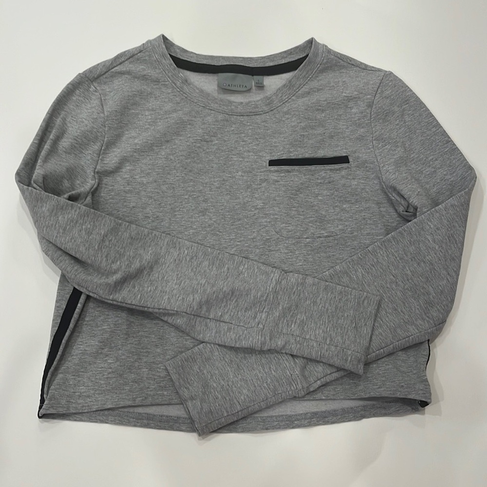 NWOT Athleta Heathered Gray Long Sleeve